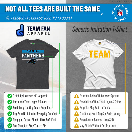 Carolina Panthers Charcoal T-Shirt for Men and Women - Charcoal