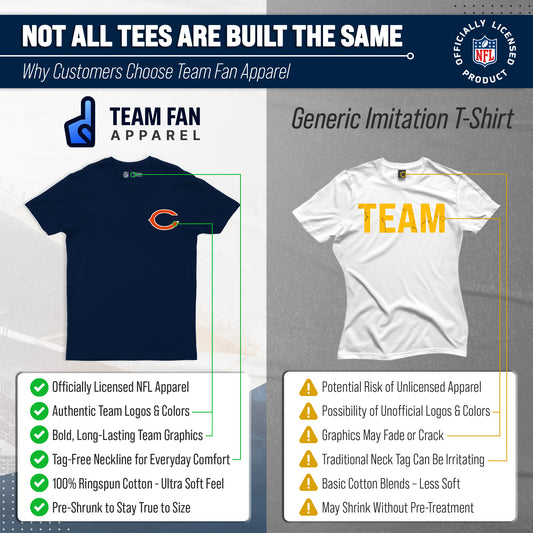 Chicago Bears NFL Final Countdown T-Shirt Men Women - Navy