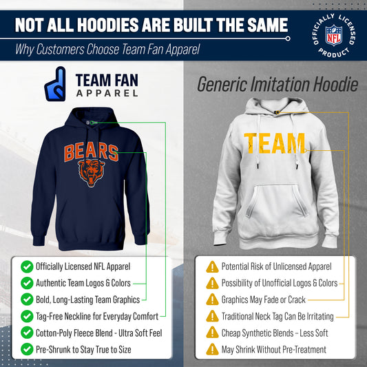 Chicago Bears NFL Home Team Hoodie Sweatshirt - Navy