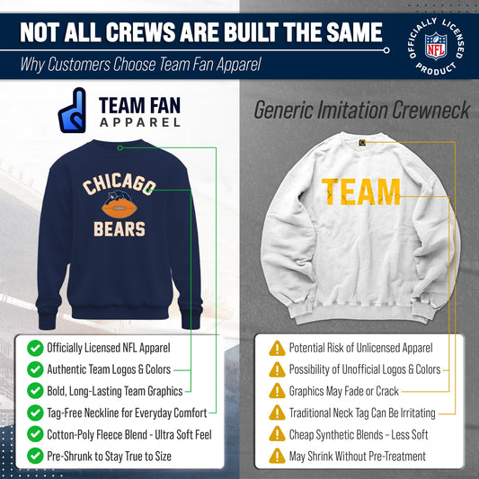 Chicago Bears Gameday Crewneck Sweatshirt - Navy