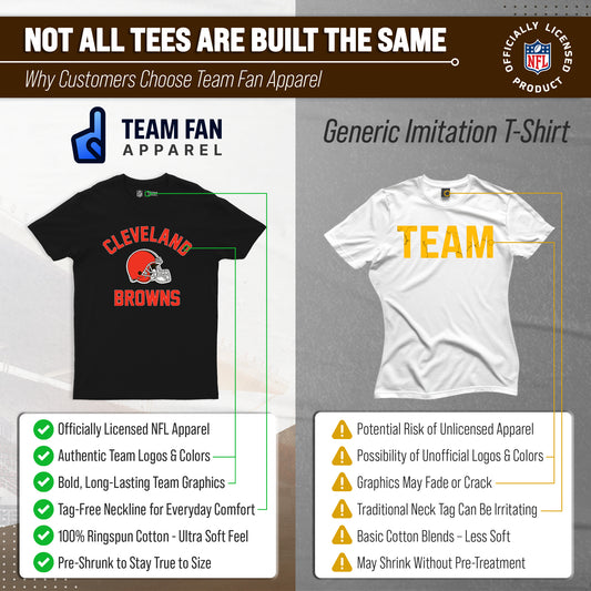 Cleveland Browns NFL Gameday T-Shirt for Men and Women - Black