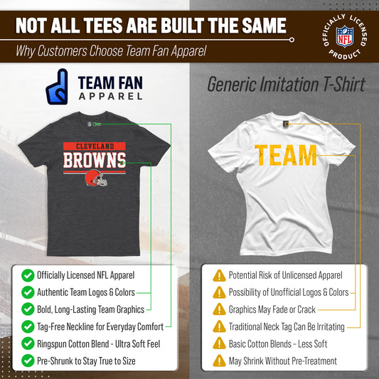 Cleveland Browns Charcoal T-Shirt for Men and Women - Charcoal