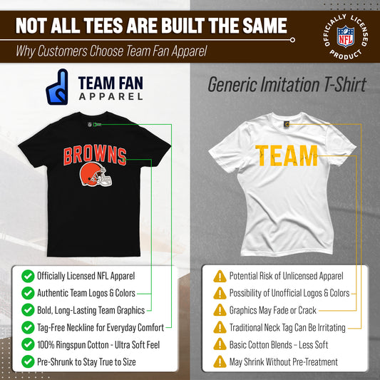 Cleveland Browns NFL Licensed Home Team T-Shirt - Black