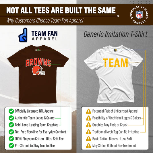 Cleveland Browns NFL Licensed Home Team T-Shirt - Brown