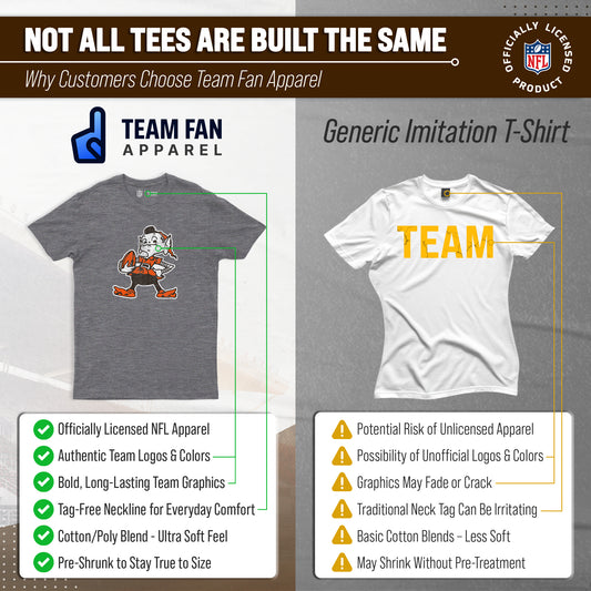 Cleveland Browns NFL Throwback Tee - Gray