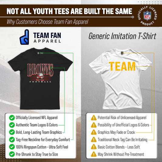 Cleveland Browns NFL Youth Overtime T-Shirt - Black
