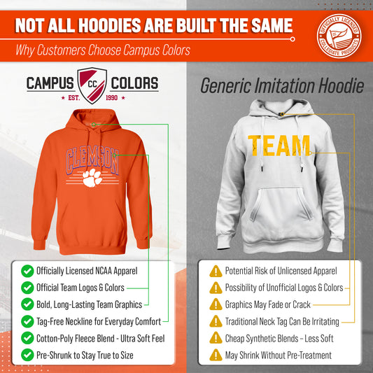 Clemson Tigers NCAA Overtime Classics Hoodie - Orange