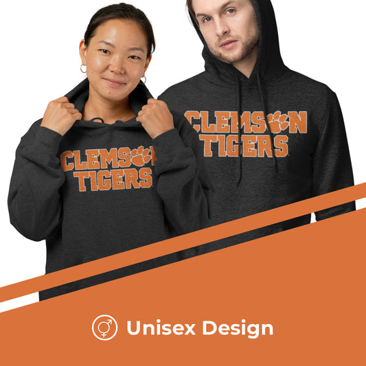 Clemson Tigers NCAA Fan Hoodie Sweatshirt Men Women - Charcoal