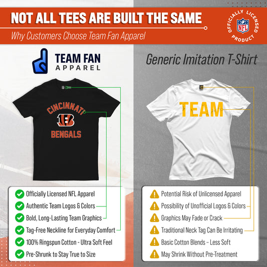 Cincinnati Bengals NFL Gameday T-Shirt for Men and Women - Black