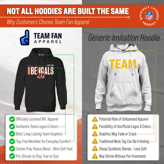Cincinnati Bengals NFL Modern Endzone Fleece Hoodie Black Sweatshirt - Black