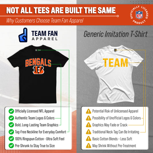 Cincinnati Bengals NFL Licensed Home Team T-Shirt - Black
