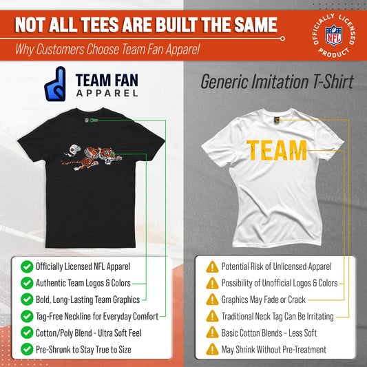 Cincinnati Bengals NFL Throwback Tee - Black