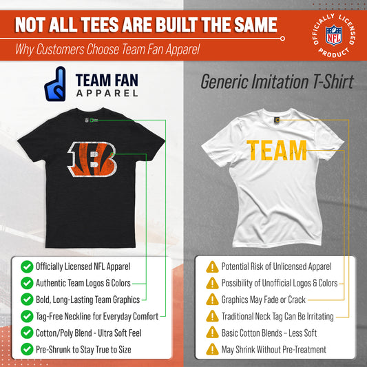 Cincinnati Bengals NFL Throwback Tee - Team Color