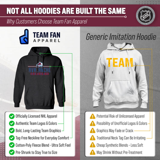 Colorado Avalanche Avalanche Hoodie Sweatshirt for Men and Women - Charcoal