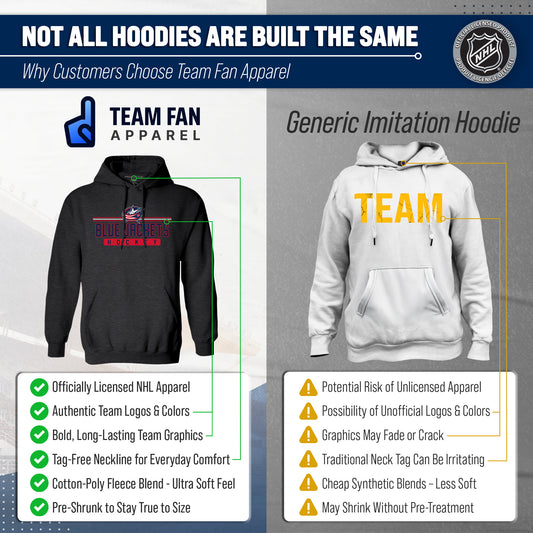 Columbus Blue Jackets Blue Jackets Hoodie Sweatshirt for Men and Women - Charcoal