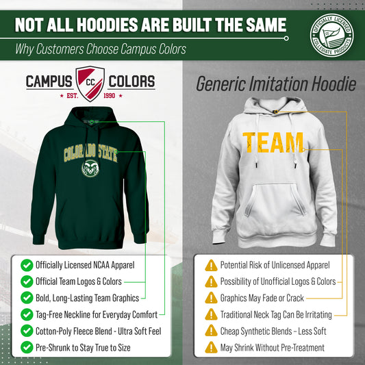 CSU Arch & Logo Gameday Hoodie - Green