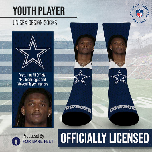 Dallas Cowboys NFL Youth Roster Player Crew Socks - Navy