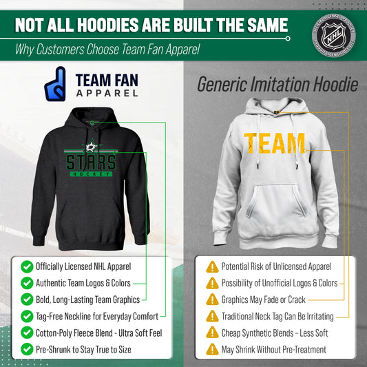 Dallas Stars Stars Hoodie Sweatshirt for Men and Women - Charcoal