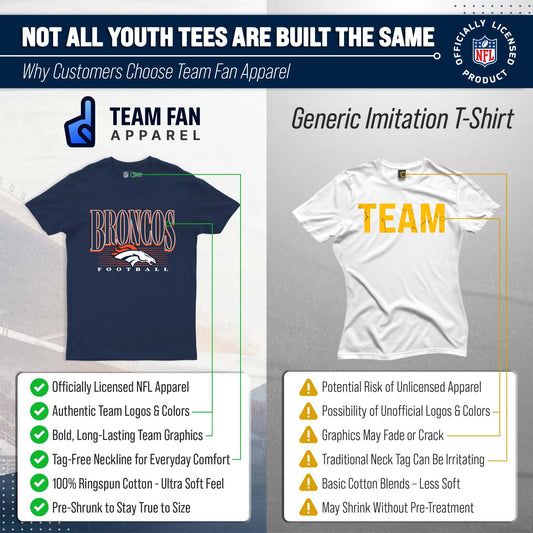 Denver Broncos NFL Youth Overtime T-Shirt - Navy