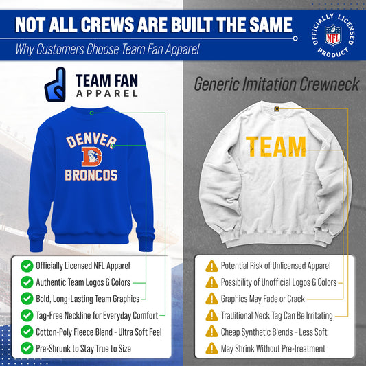 Denver Broncos Gameday Crewneck Sweatshirt - Royal
