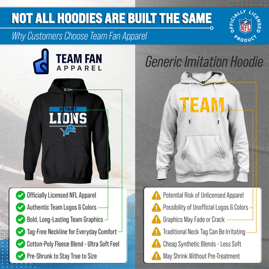 Detroit Lions Charcoal Gameday Hoodie - Charcoal