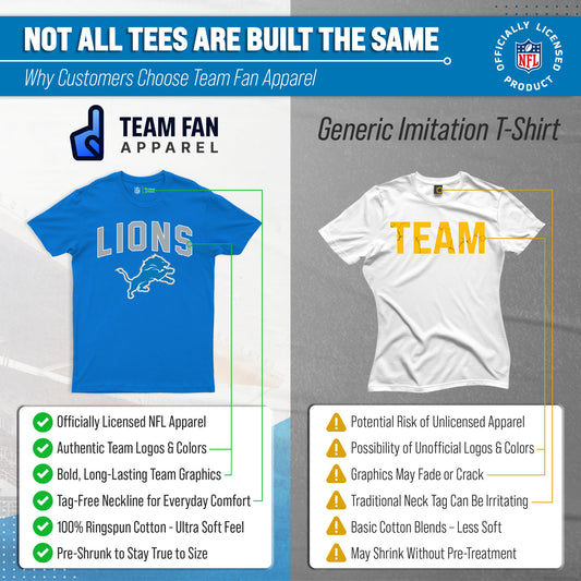 Detroit Lions NFL Licensed Home Team T-Shirt - Royal