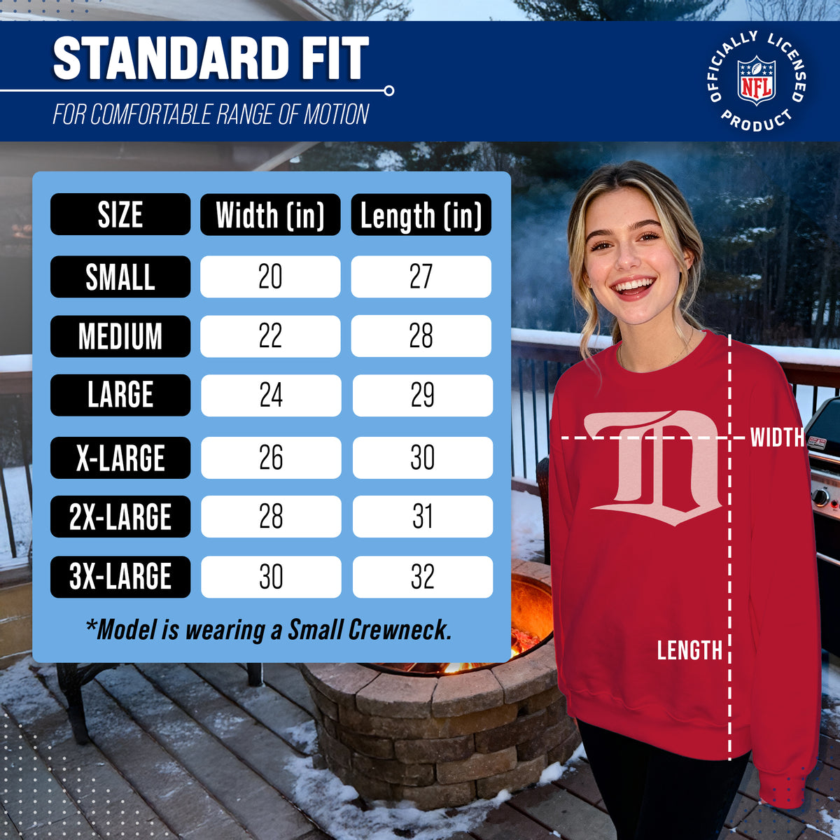 Detroit Red Wings NHL Retro Logo Fleece Crewneck Sweatshirt Men Women - Red Heather