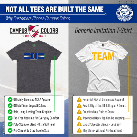 Duke Blue Devils Scholarship Cloud Jersey Short Sleeve Tee - Black Heather