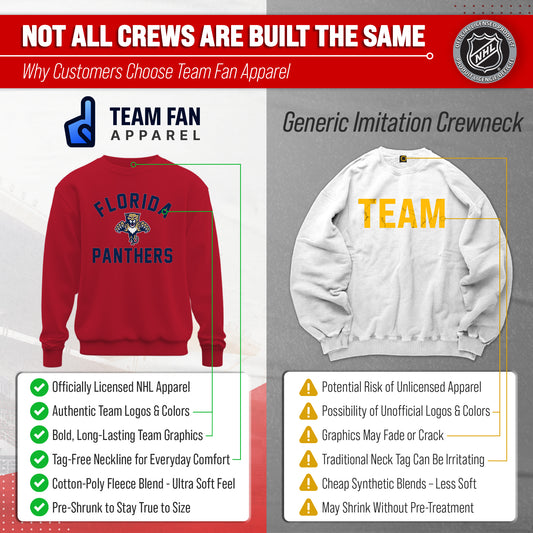 NFL Gameday Crewneck Sweatshirt, Cotton Fleece Pullover Men Women