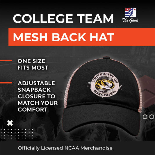 Missouri Tigers The Game NCAA Patch Meshback Snapback Hat - Black