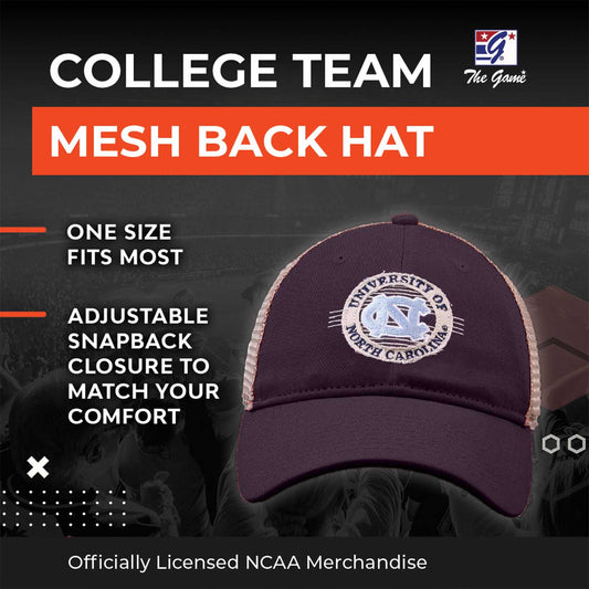 North Carolina Tar Heels The Game NCAA Patch Meshback Snapback Hat - Navy