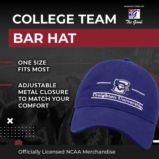 Creighton Bluejays Creighton Garment Washed Bar Hat - Royal