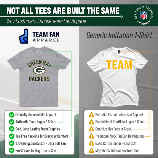Green Bay Packers NFL Gameday T-Shirt for Men and Women - Gray