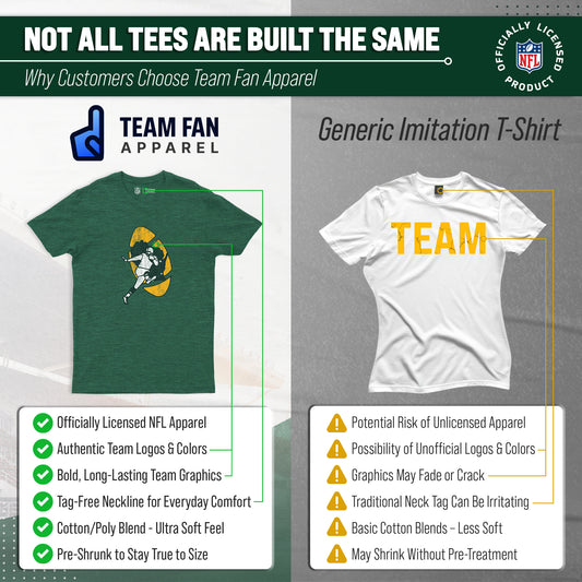 Green Bay Packers NFL Throwback Tee - Green