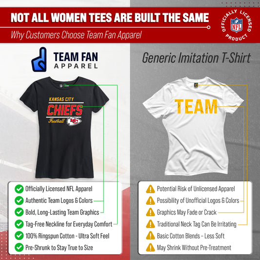 Kansas City Chiefs NFL Gameday Women's Relaxed Fit T-shirt - Black
