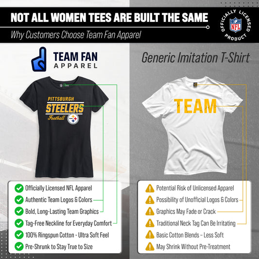Pittsburgh Steelers Steelers Women's NFL Gameday T-Shirt - Black