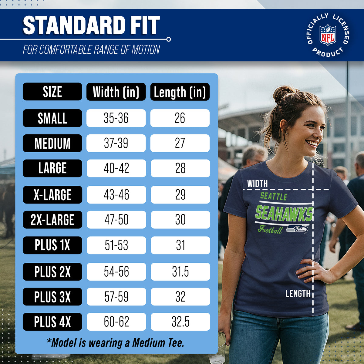 Seattle Seahawks Seahawks Women's NFL Gameday T-Shirt - Navy