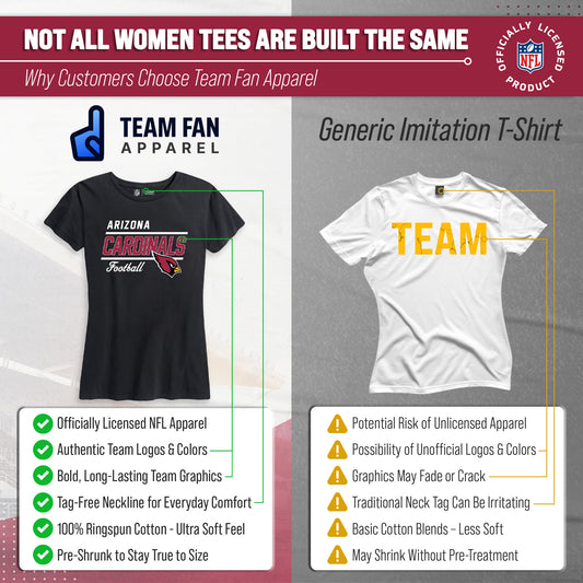 Arizona Cardinals Cardinals Women's NFL Gameday T-Shirt - Black