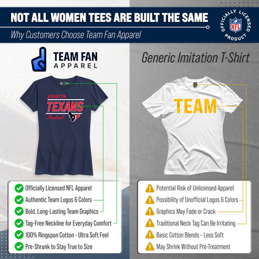 Houston Texans Texans Women's NFL Gameday T-Shirt - Navy