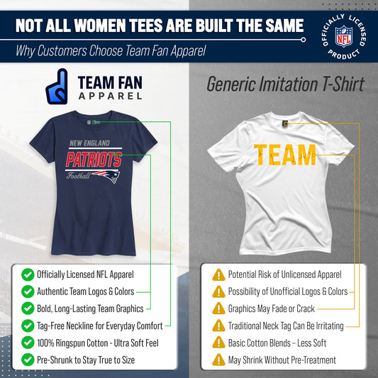 New England Patriots Patriots Women's NFL Gameday T-Shirt - Navy