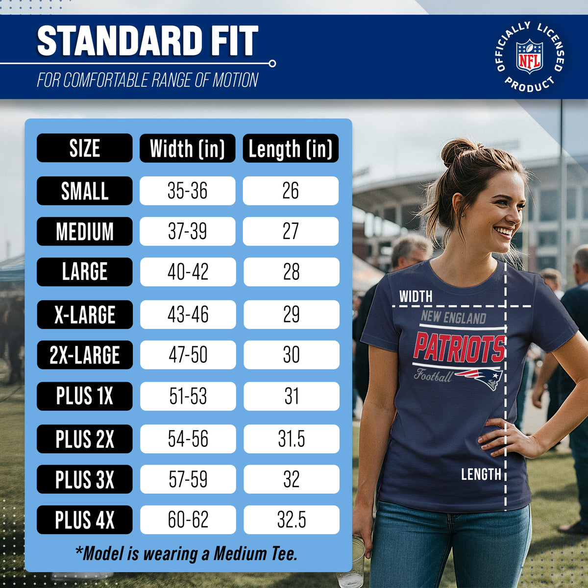 New England Patriots Patriots Women's NFL Gameday T-Shirt - Navy