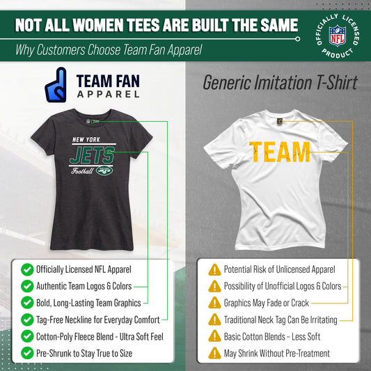 New York Jets Jets Women's NFL Gameday T-Shirt - Black