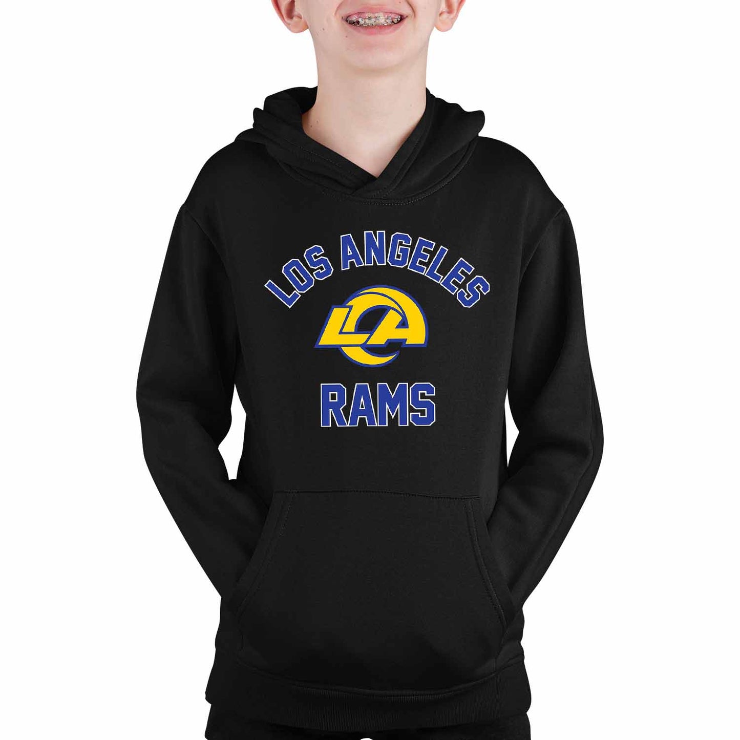 Los Angeles Rams Youth Gameday Hoodie Sweatshirt - Black