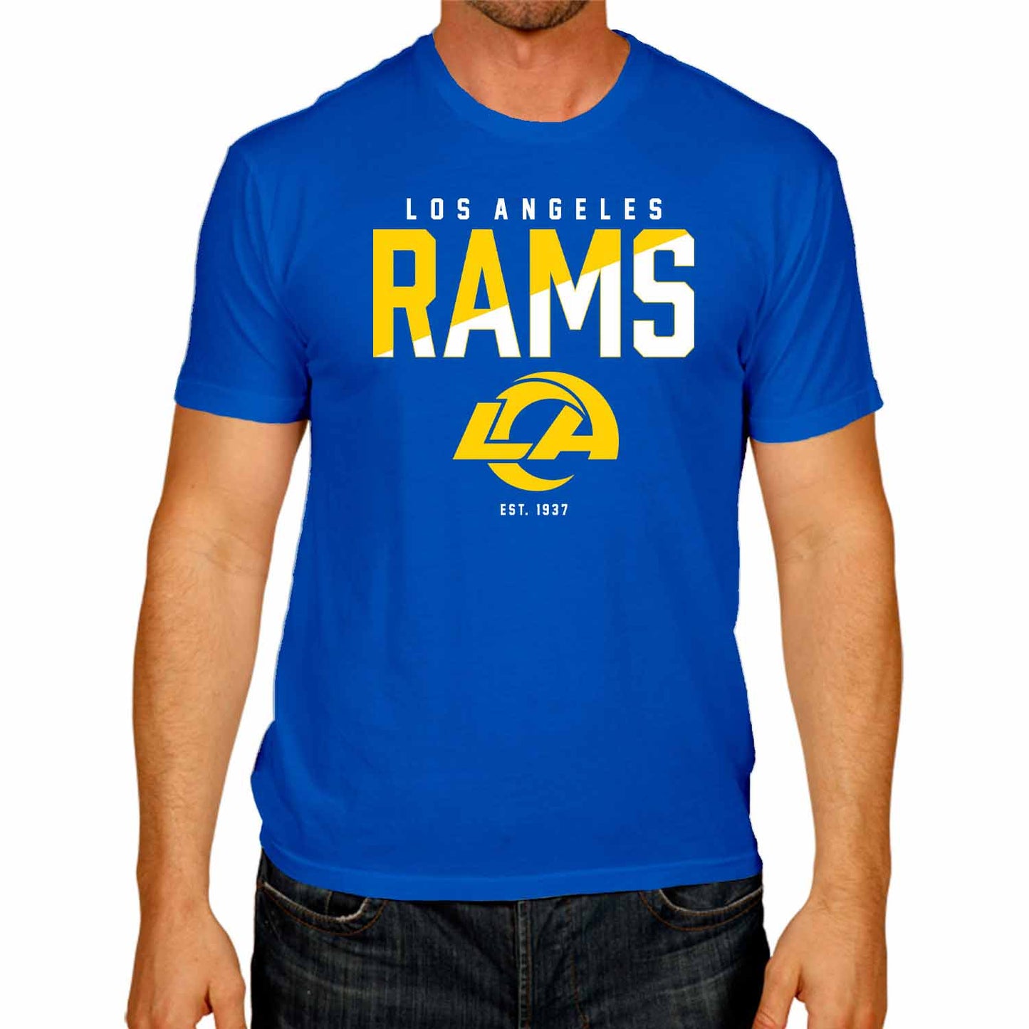 Los Angeles Rams NFL Color Block T-Shirt - Royal