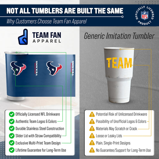Houston Texans NFL 20oz Gameday Stainless Steel Tumbler - Navy