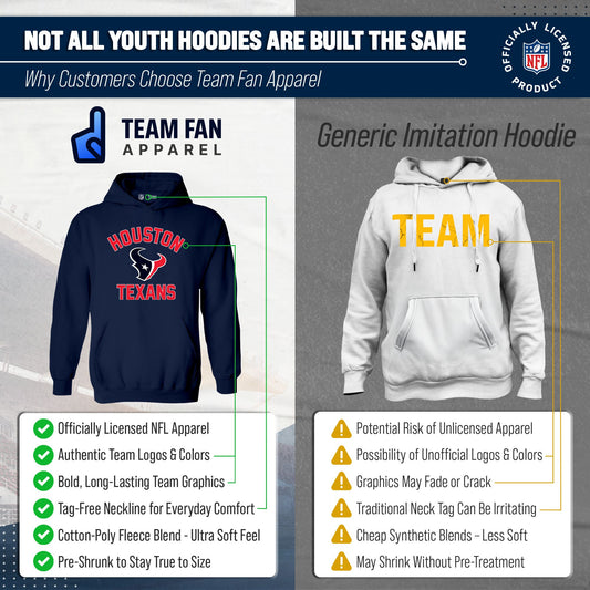 Houston Texans Youth Gameday Hoodie Sweatshirt - Navy