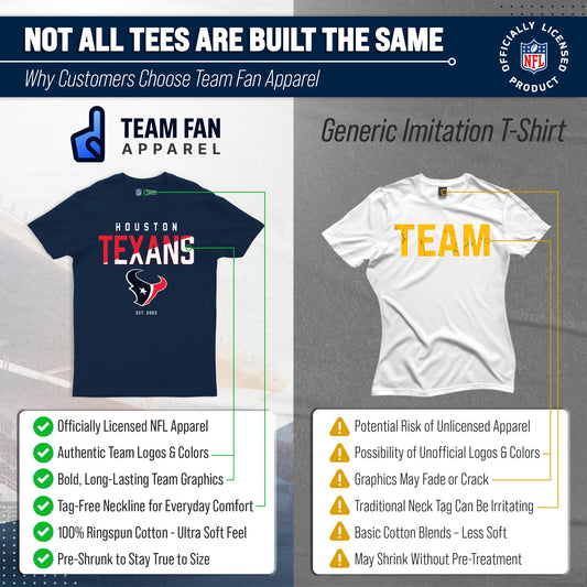 Houston Texans NFL Color Block Tee - Navy