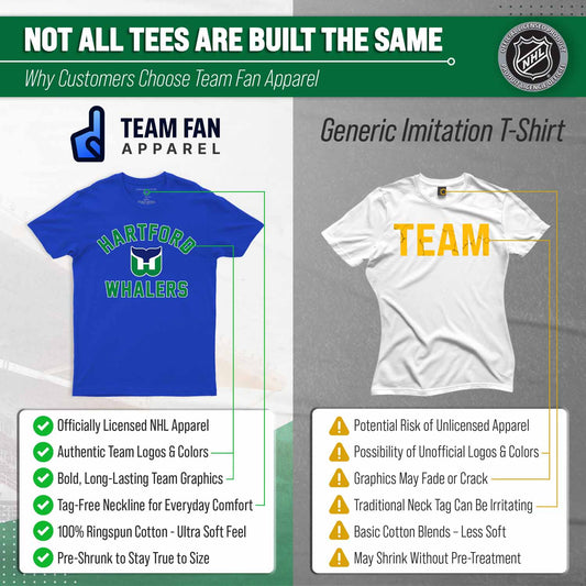 Hartford Whalers Whalers Royal Blue Gameday T-Shirt for Men and Women - Royal