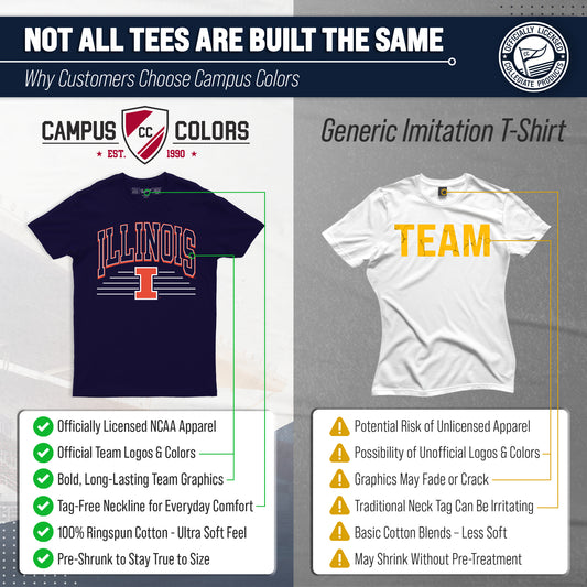 Illinois Fighting Illini NCAA Overtime Classics T-Shirt - Navy
