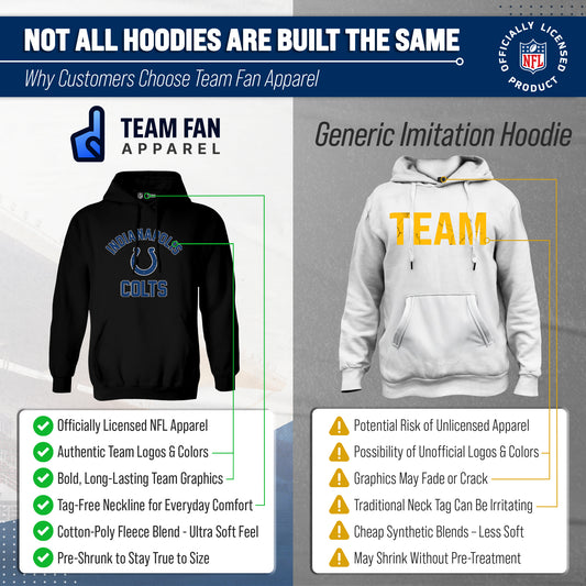 Indianapolis Colts Gameday Hoodie Pullover Sweatshirt - Black